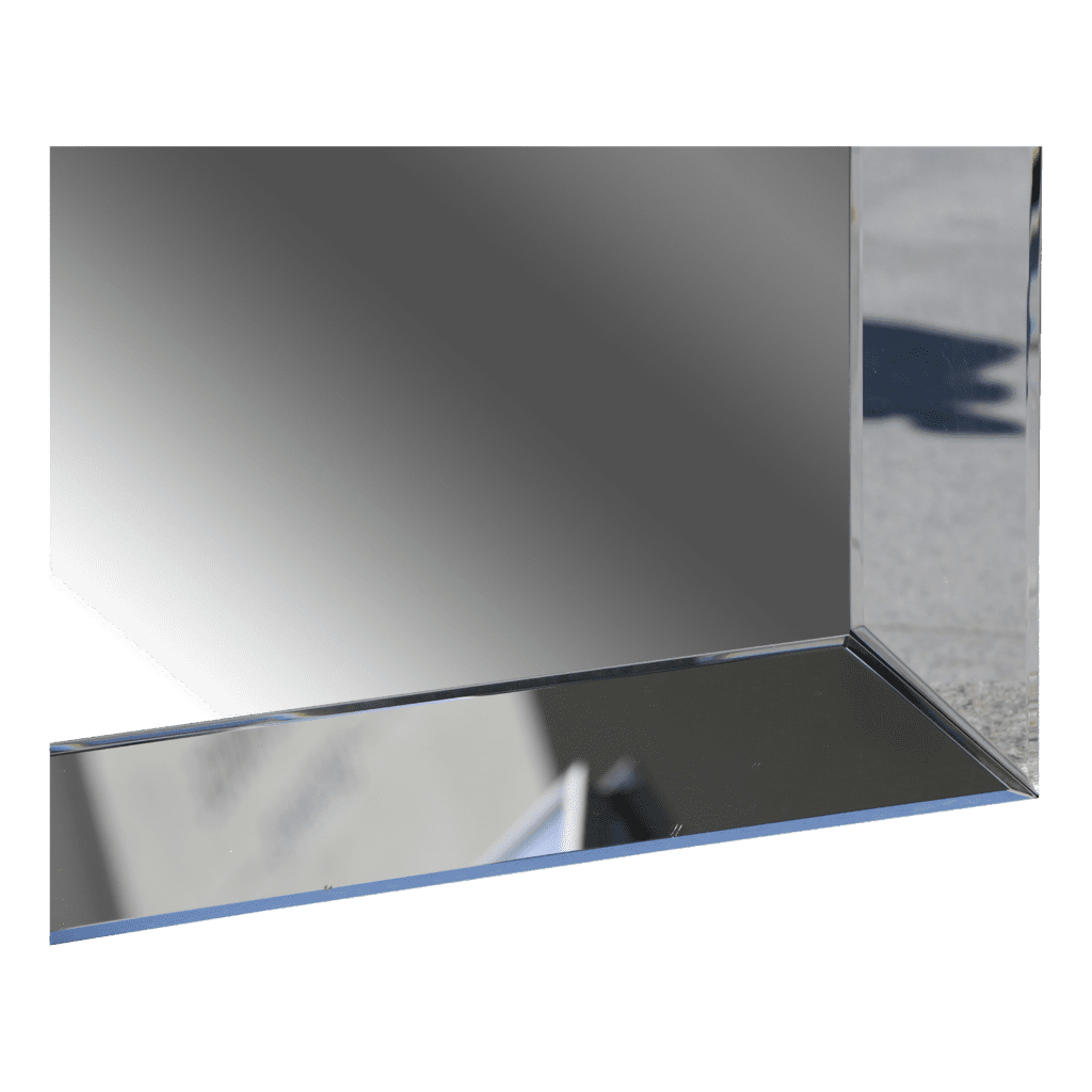 Large wardrobe mirror with beveled glass and mirrored frame Shadeflair