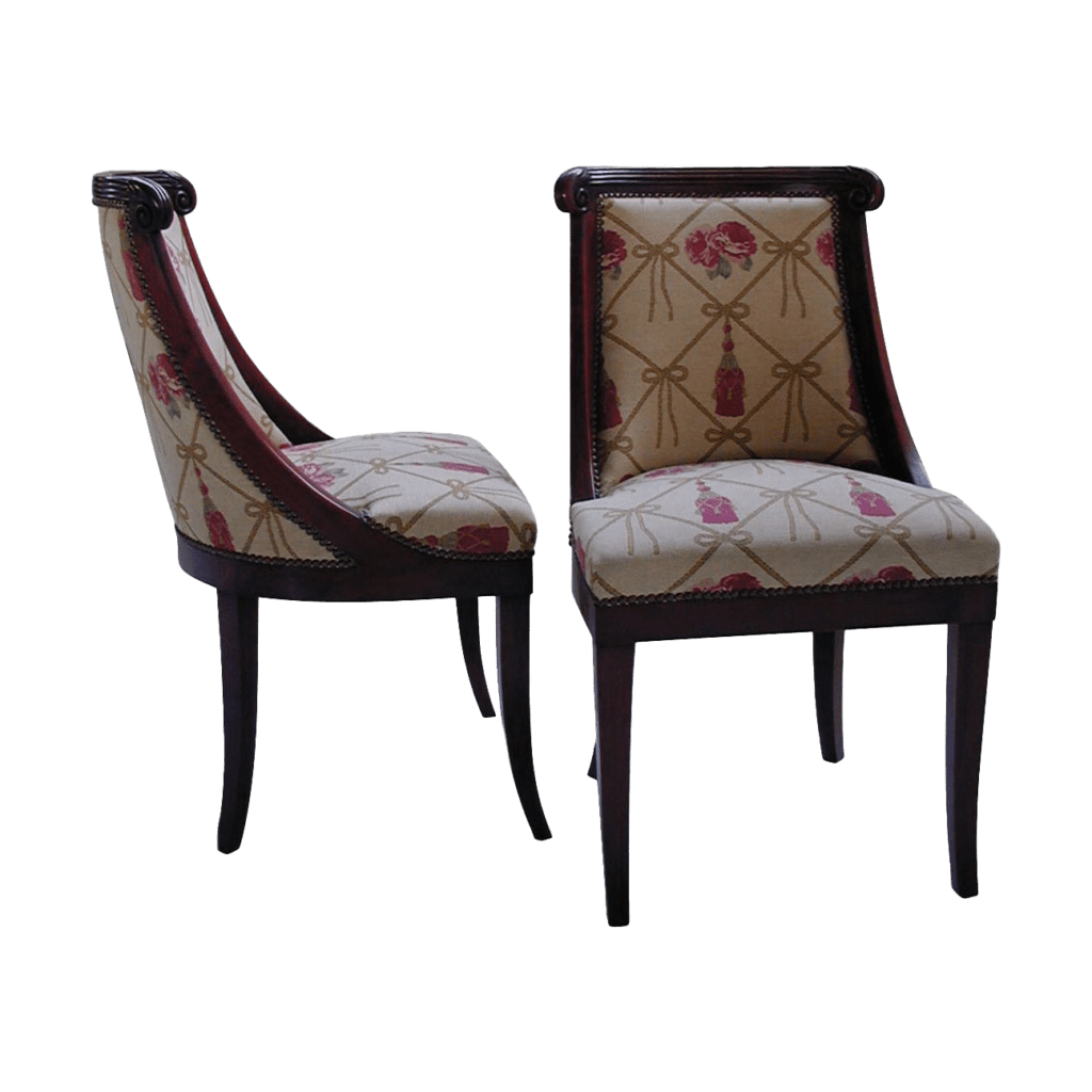 Pair of Empire chairs. Shadeflair