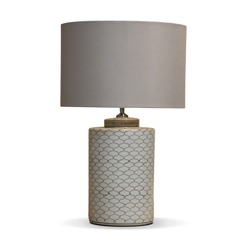 Cylindrical ceramic table lamp Shadeflair