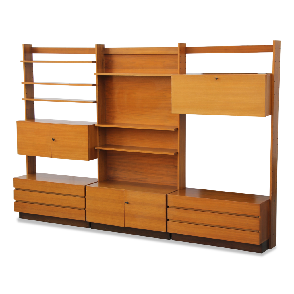 Danish bookcase, walnut veneer Shadeflair